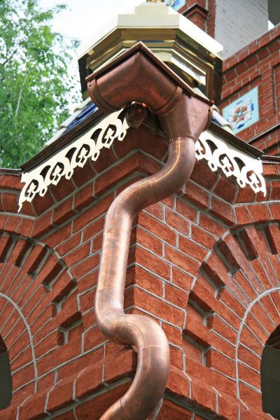 Church Downspout Installation in Santa Fe